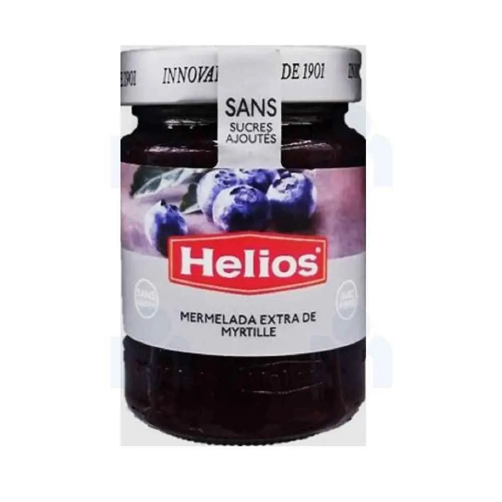 Confiture extra de myrtilles sans sucre ajouté 280g - HELIOS