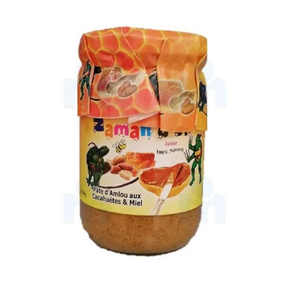 Pâte d'Amlou junior aux cacahuètes et miel 200g - ZAMANE D'OR