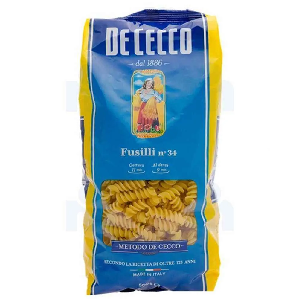 Pâtes Fusilli n°34 500g - DE CECCO