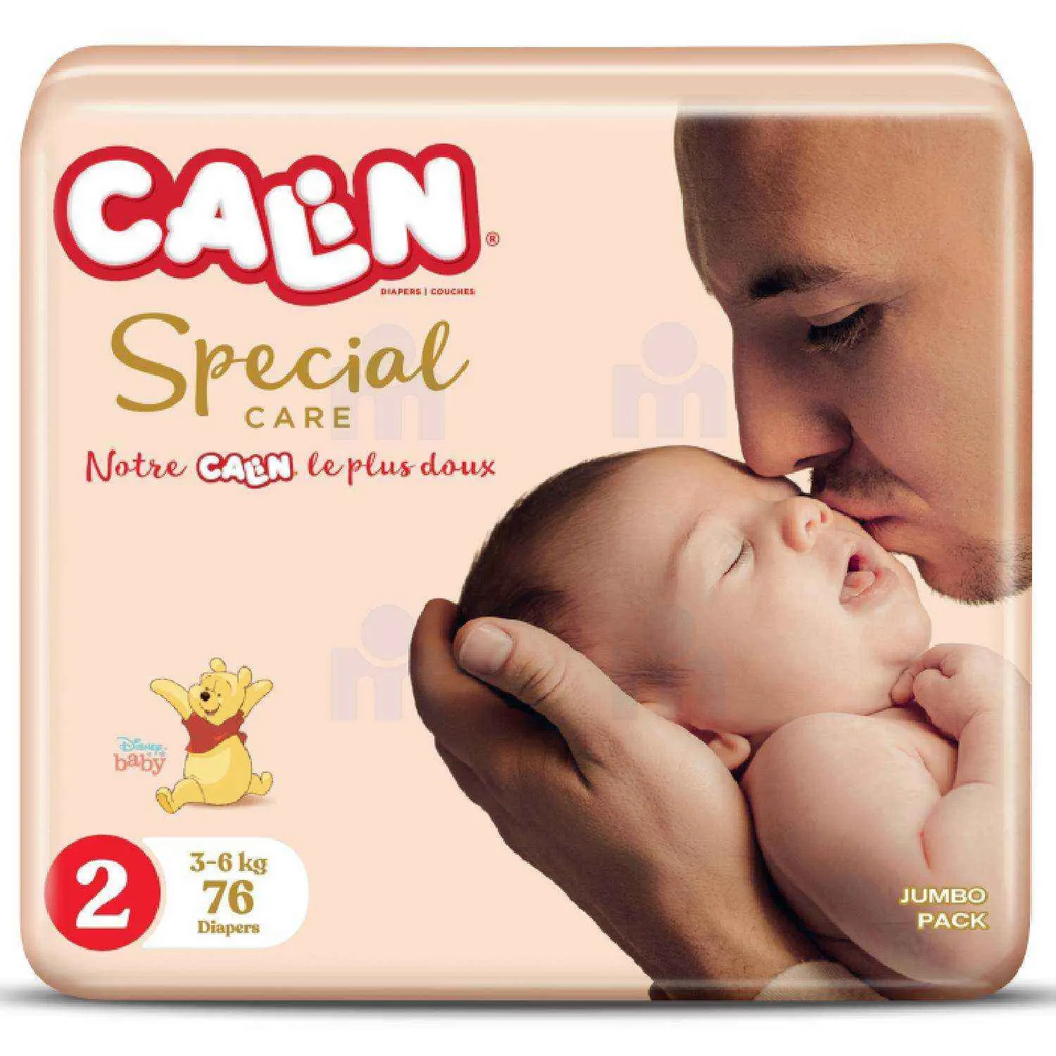 Couches bébé Spécial Care taille 2 (3-6kg) mini x76 unités - CALIN
