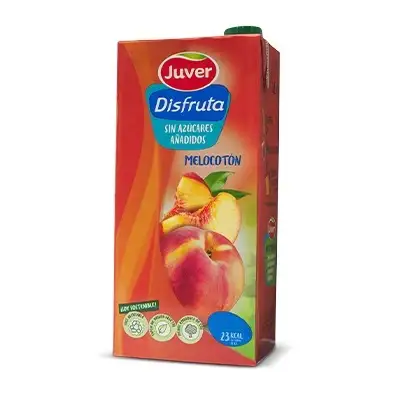Juver Disfruta jus de pêche sans sucres ajoutés 1,5L