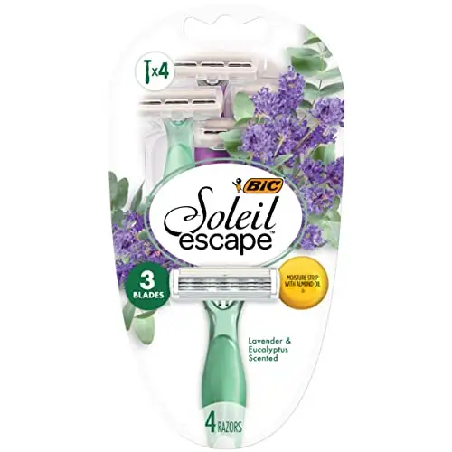 4 rasoirs parfum lavande et eucalyptus 3 lames Soleil Escape - BIC