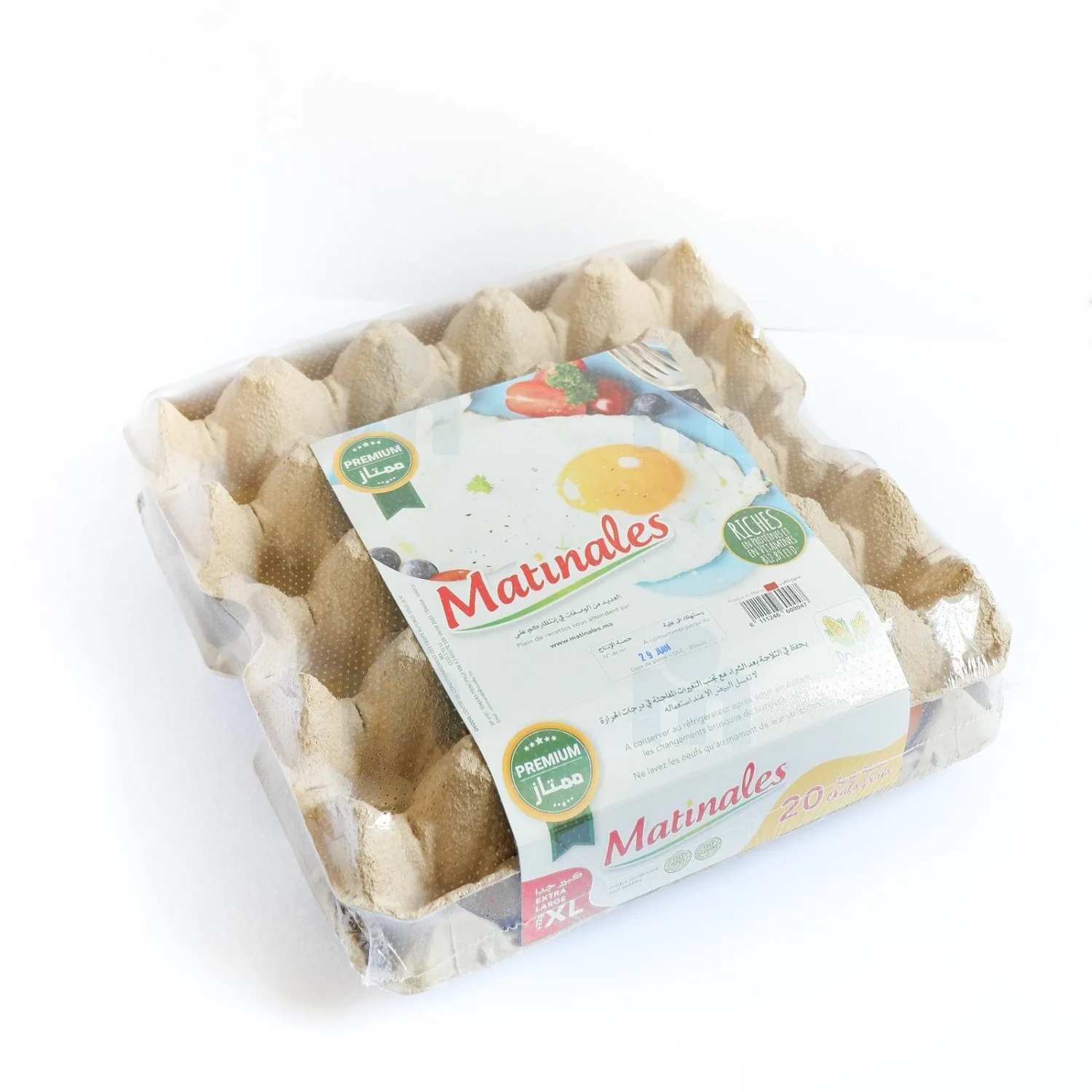 Œufs frais premium XL x20 pièces - MATINALES