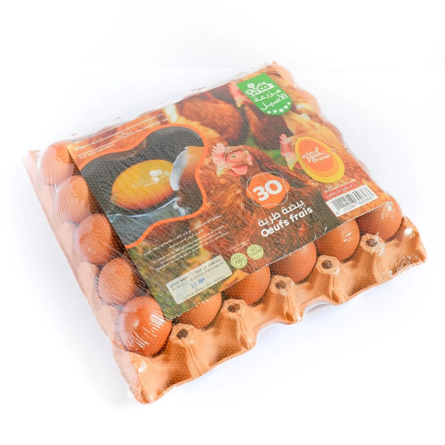 Œufs frais jaune orangé x30 - MAZRAAT AL ASSIL