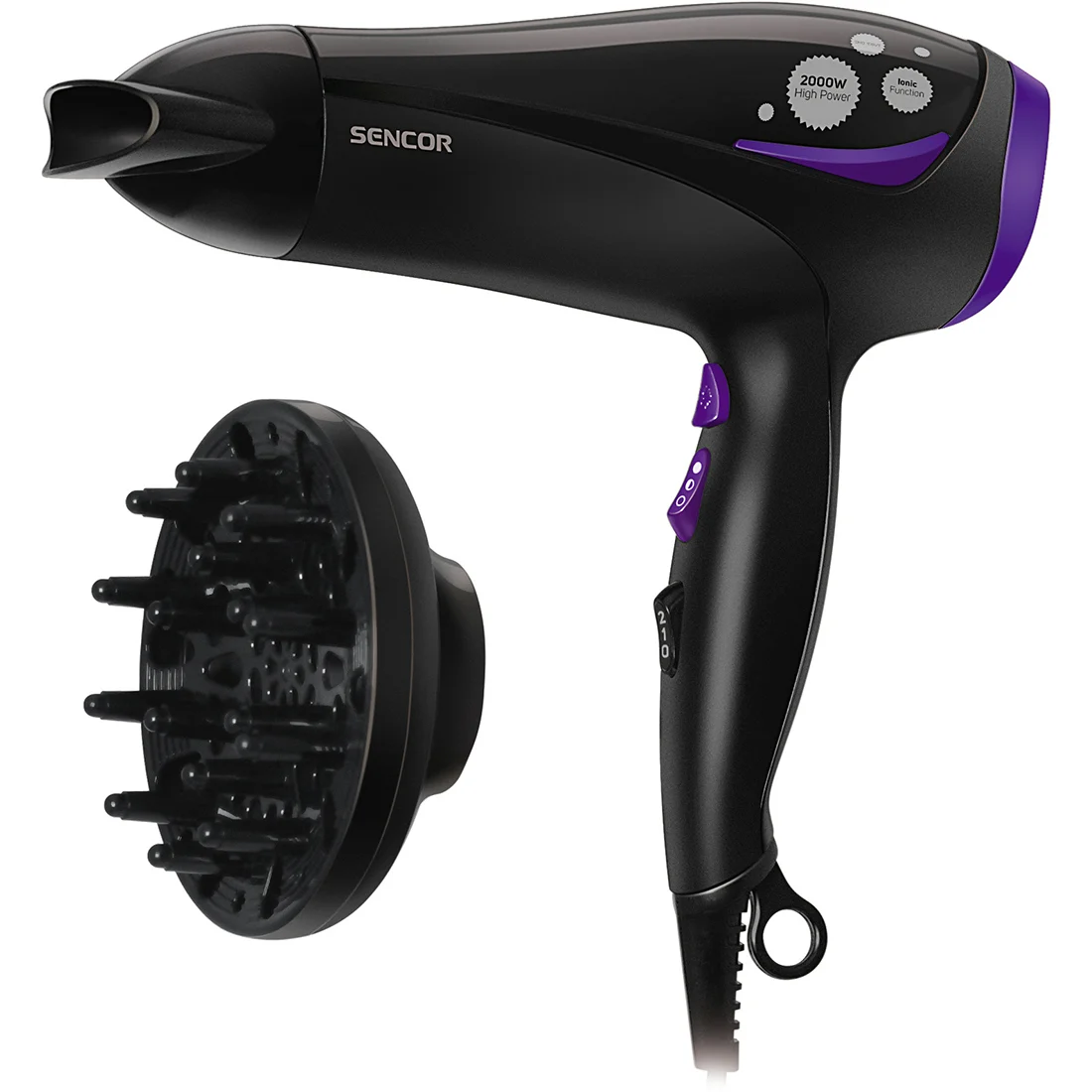 Sèche cheveux SHD_108VT 2200W noir - SENCOR
