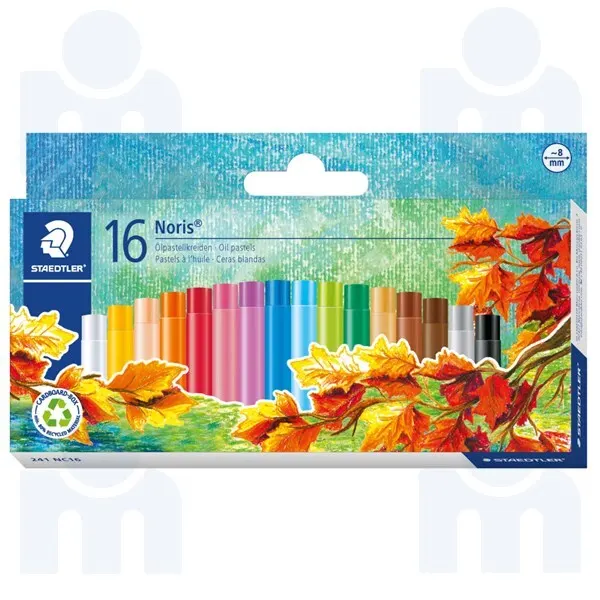 Pastels à l'huile couleurs brillantes Noris x16 - STAEDTLER