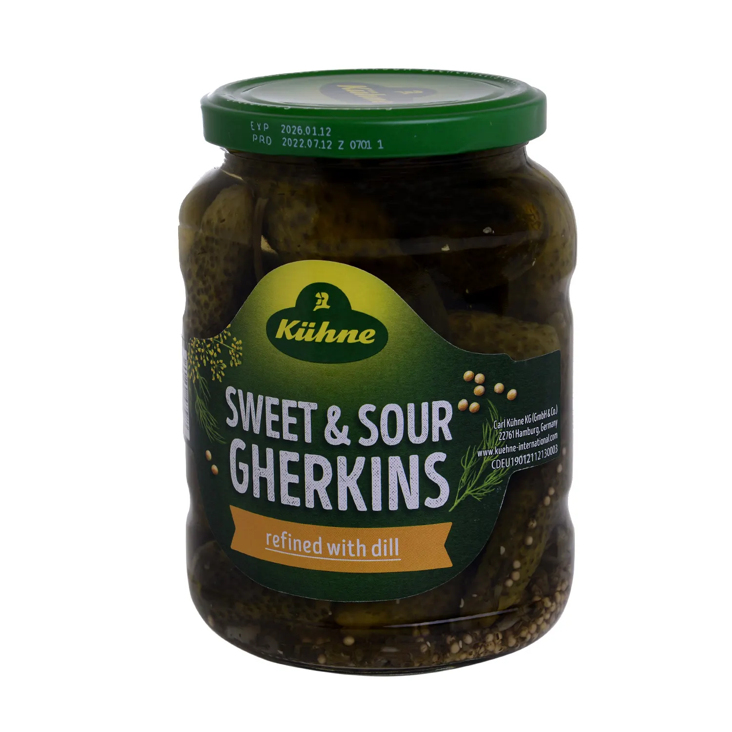 Cornichons Aigres-doux 670g - KÛHNE - vue 4