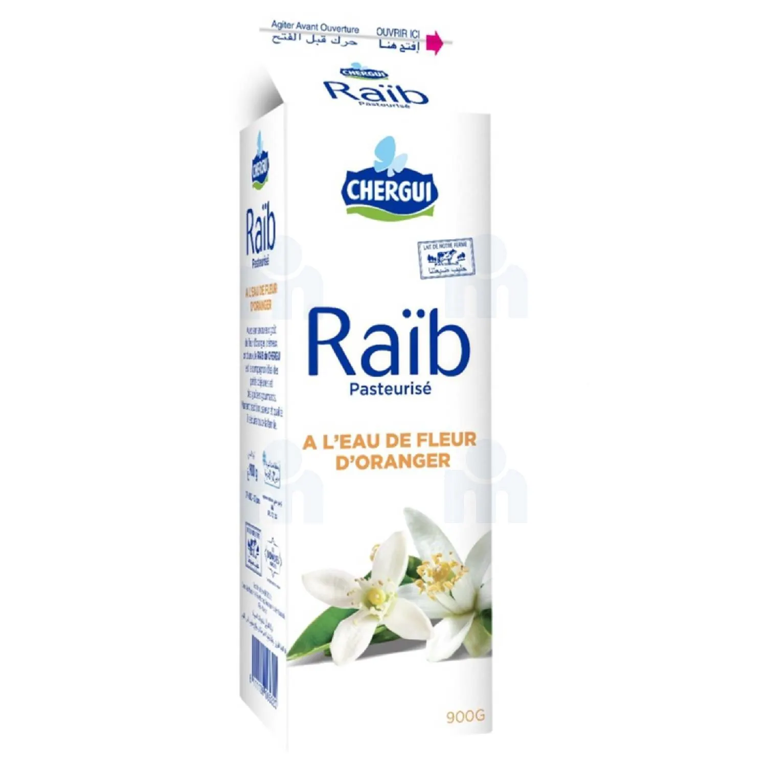 Raïb à l'eau de fleurs d'oranger 900g - CHERGUI