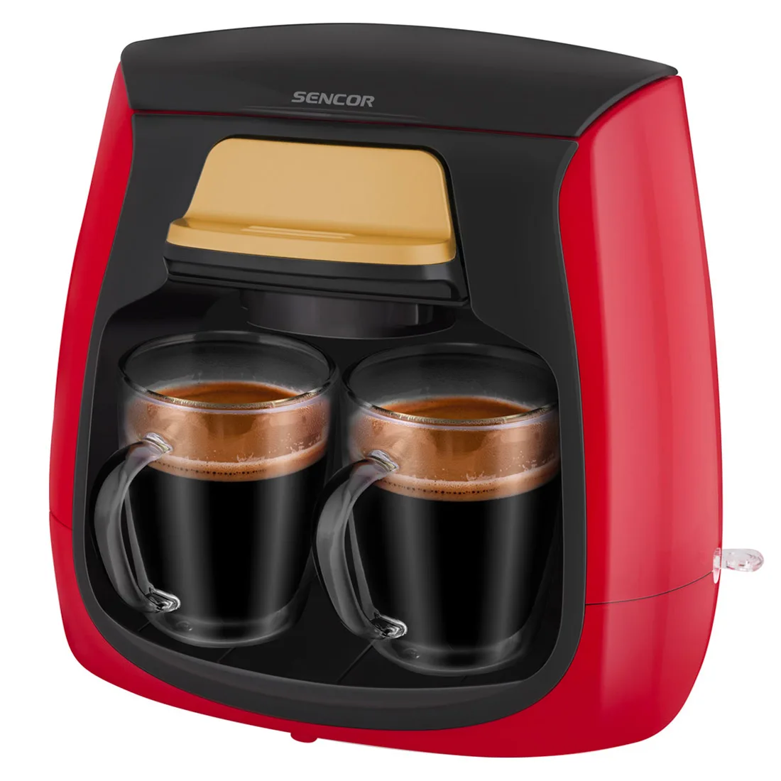 Expresso avec broyeur à café MACHINE À CAFÉ SCE_2101RD ROUGE - SENCOR