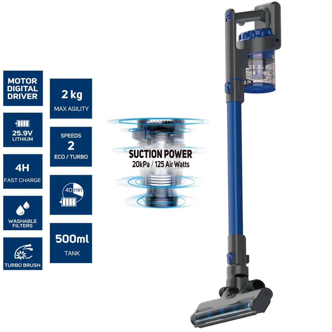 Aspirateur TURBOBAT FUZZY 25,9V - SOLAC