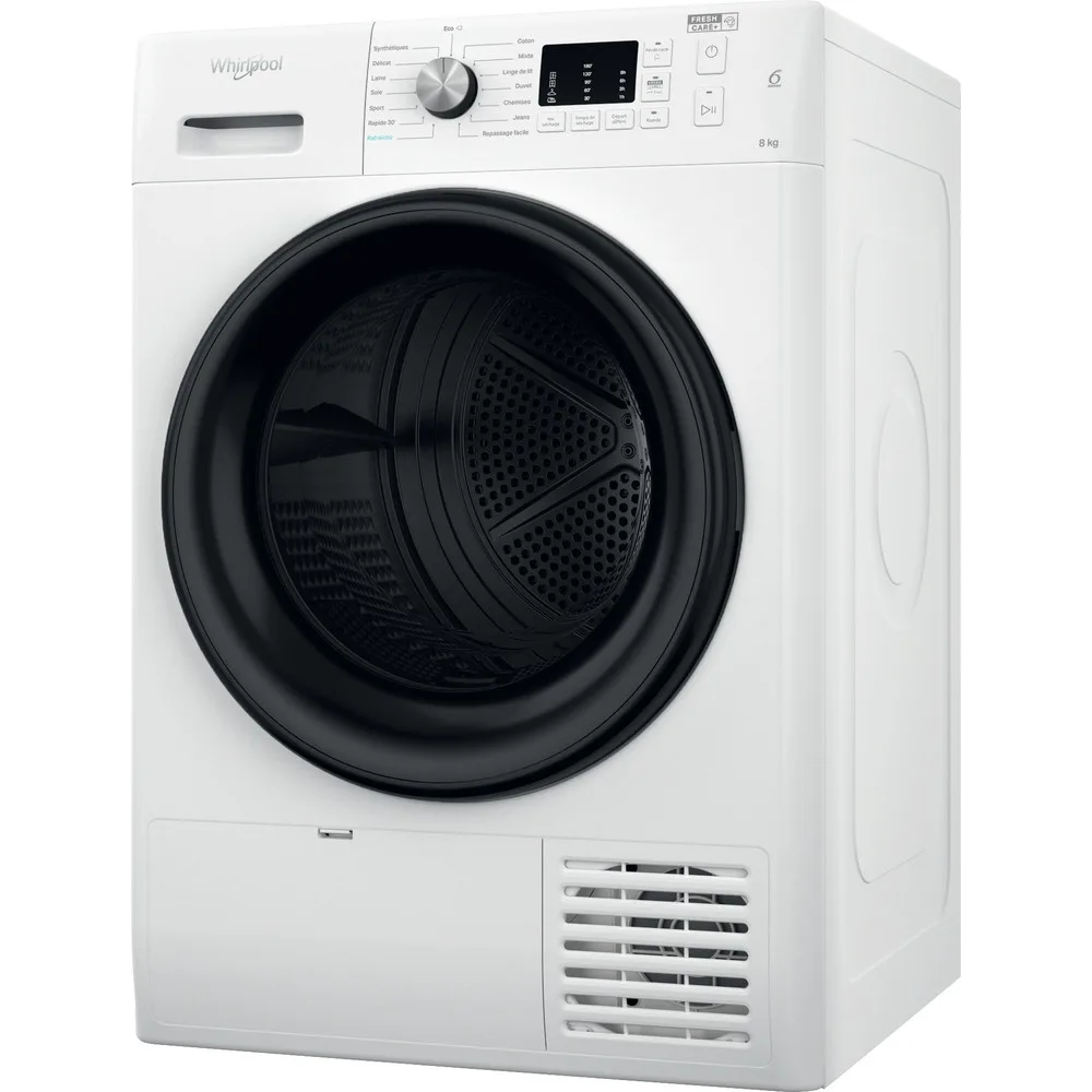Sèche linge  FFT CM10 8BB NA 8KG blanche - WHIRLPOOL