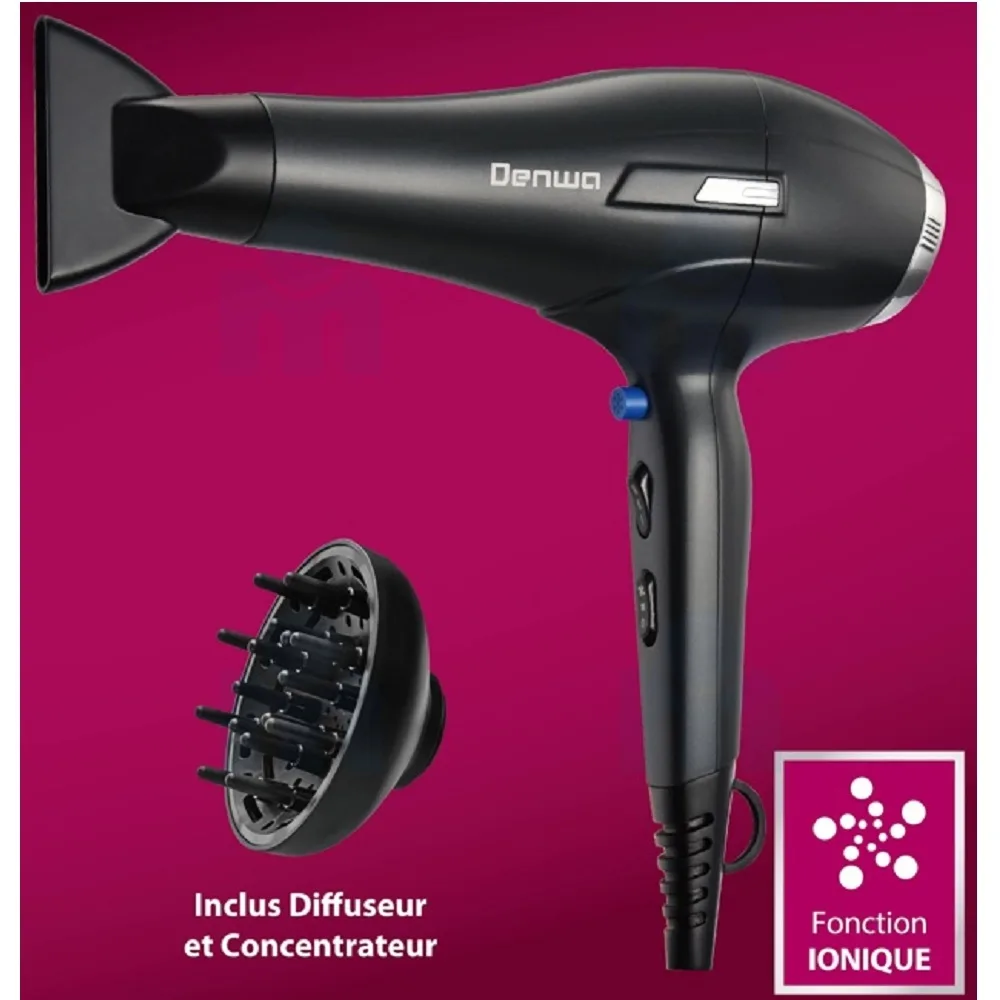 Sèche cheveux PRO IONIC HD823AB 2600W - DENWA