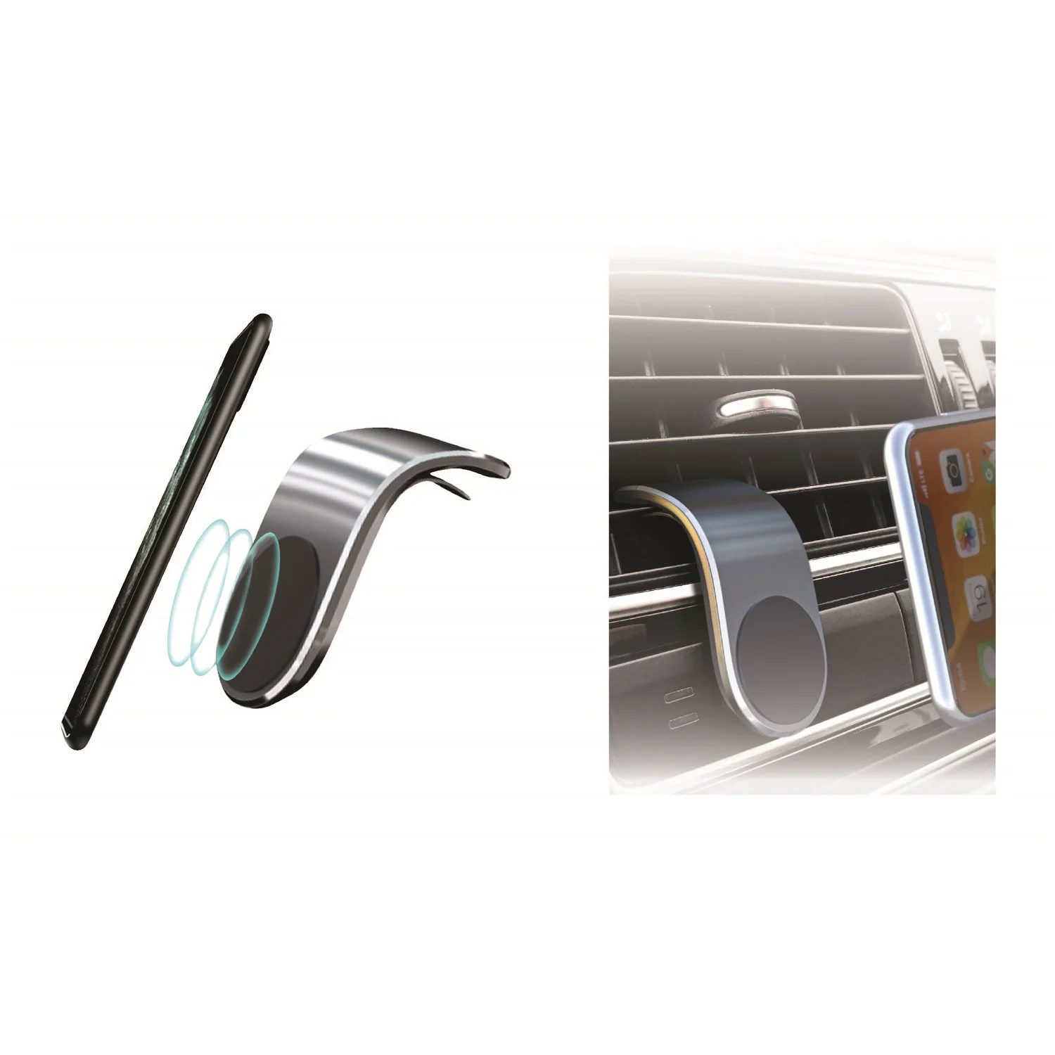 Support voiture pince magnetique MF109219 - CITYTEK