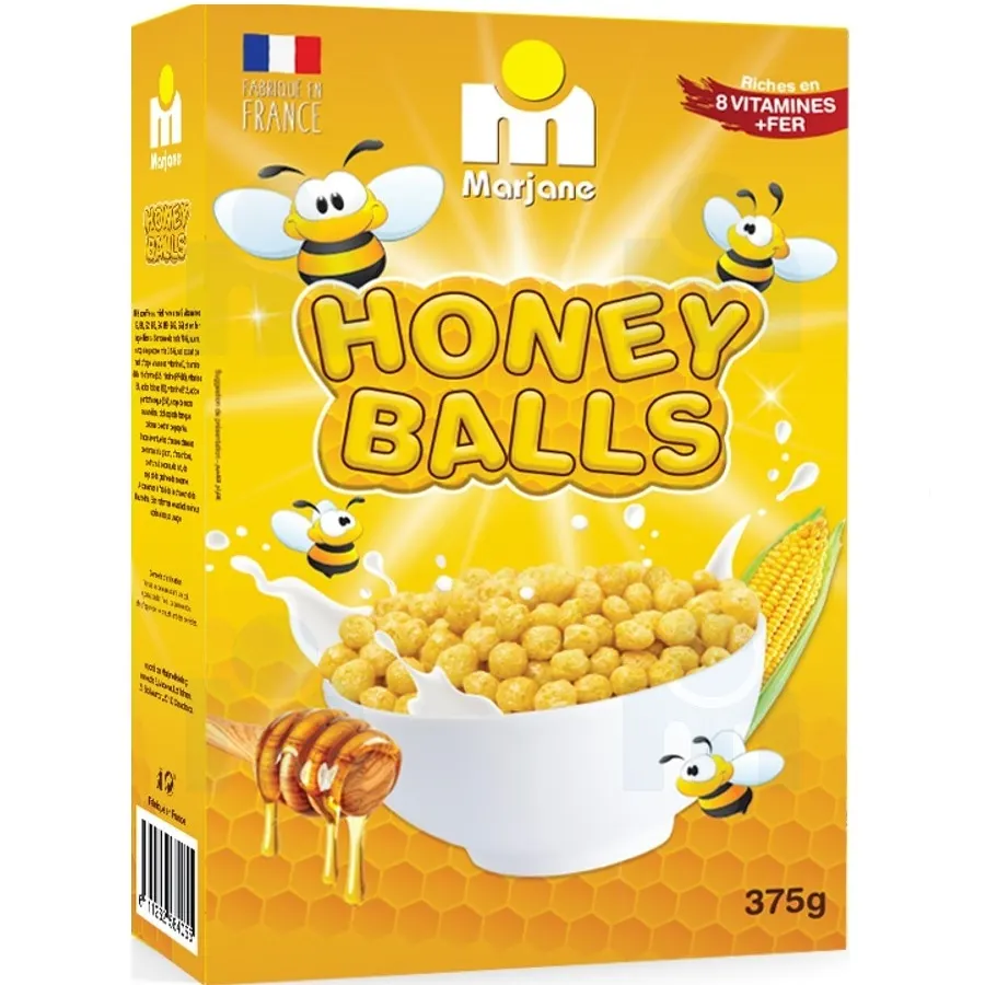 Boules de céréales au miel Honey Balls 375g - MARJANE