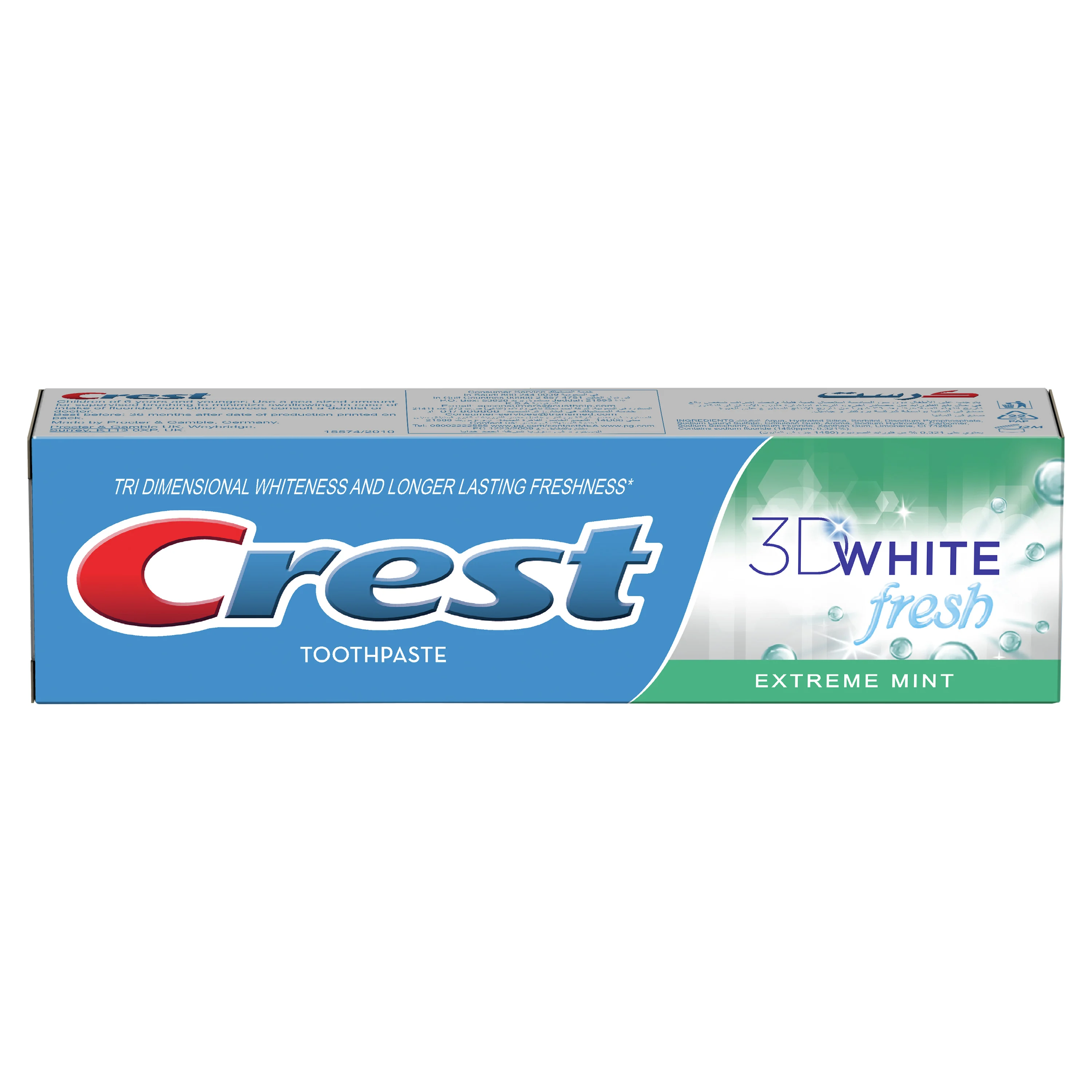 Dentifrice blanchissant 3D White Menthe 100ml - CREST