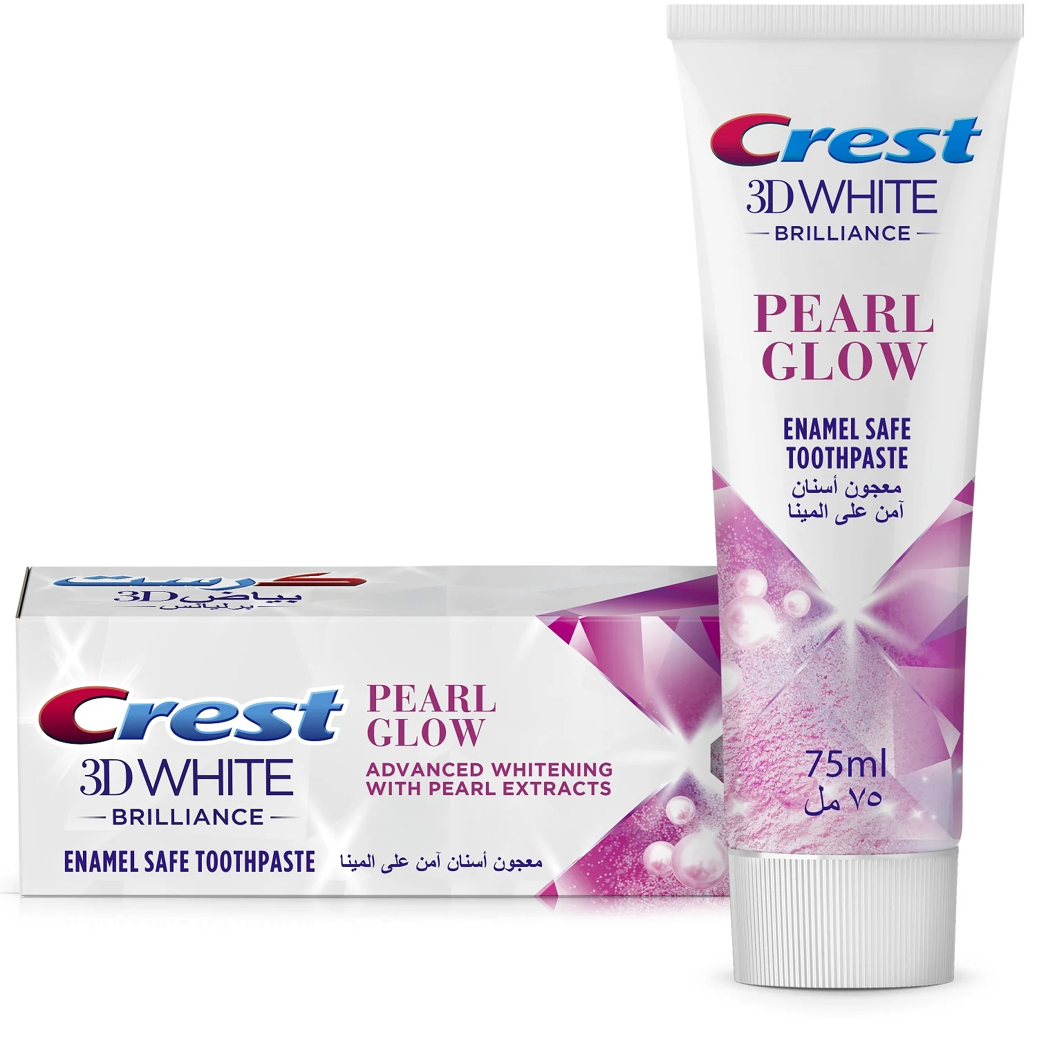 Dentifrice 3D White brilliance Pearl Glow 75ml - CREST