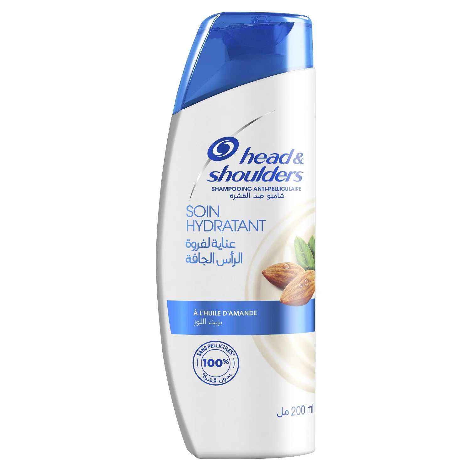 Shampoing soin hydratant à l'huile d’amande 200ml - HEAD  SHOULDERS