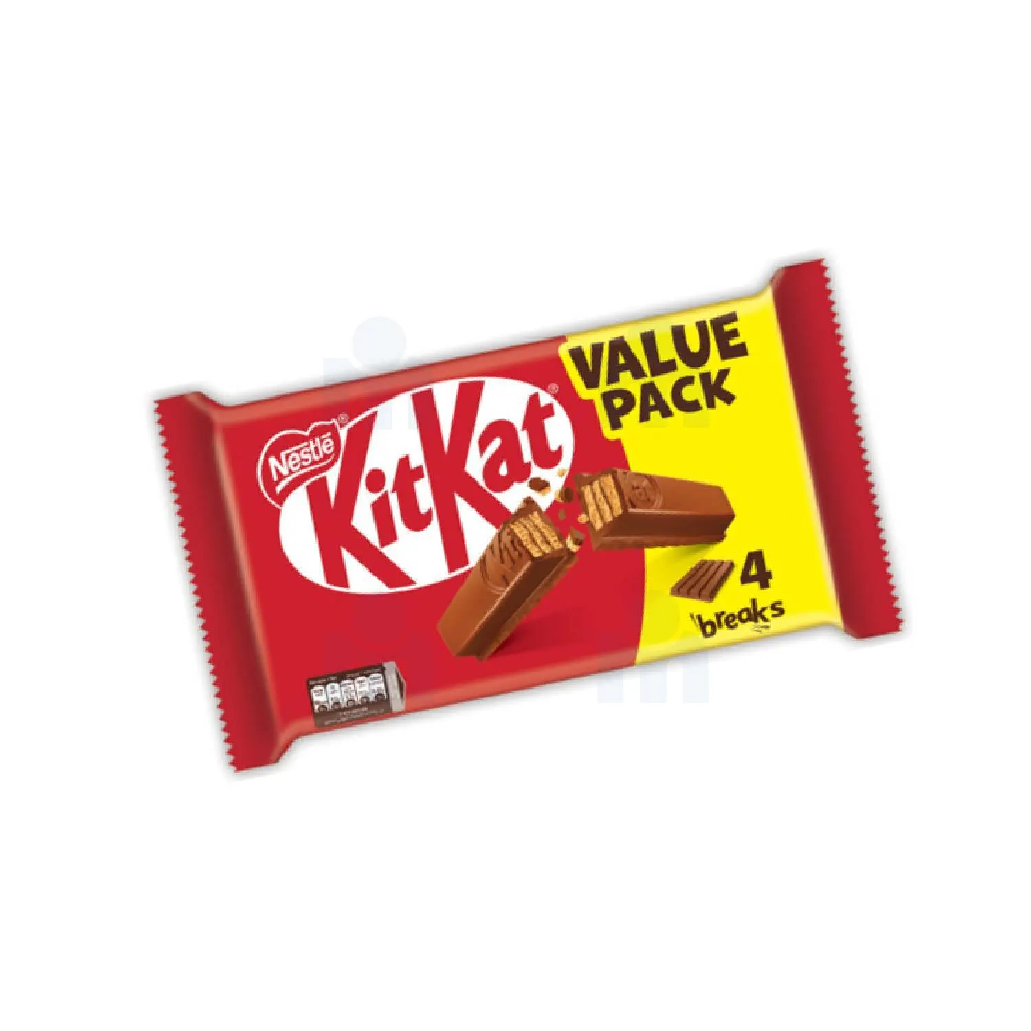 4 barres gaufrette croustillante enrobée chocolat 4 Finger 36,5g - KITKAT