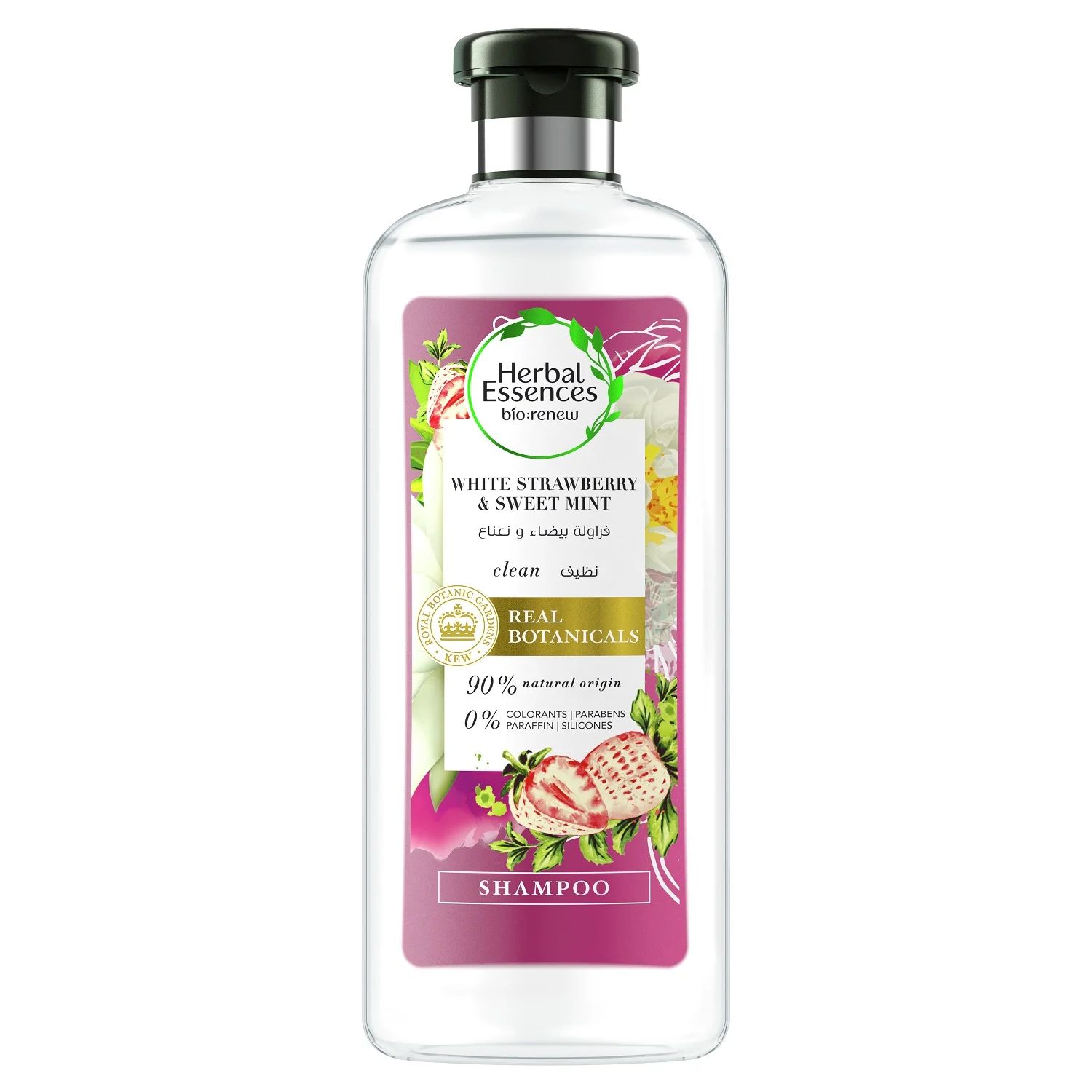 Shampoing à la fraise blanche et à la menthe douce bio 400ml - HERBAL ESSENCES