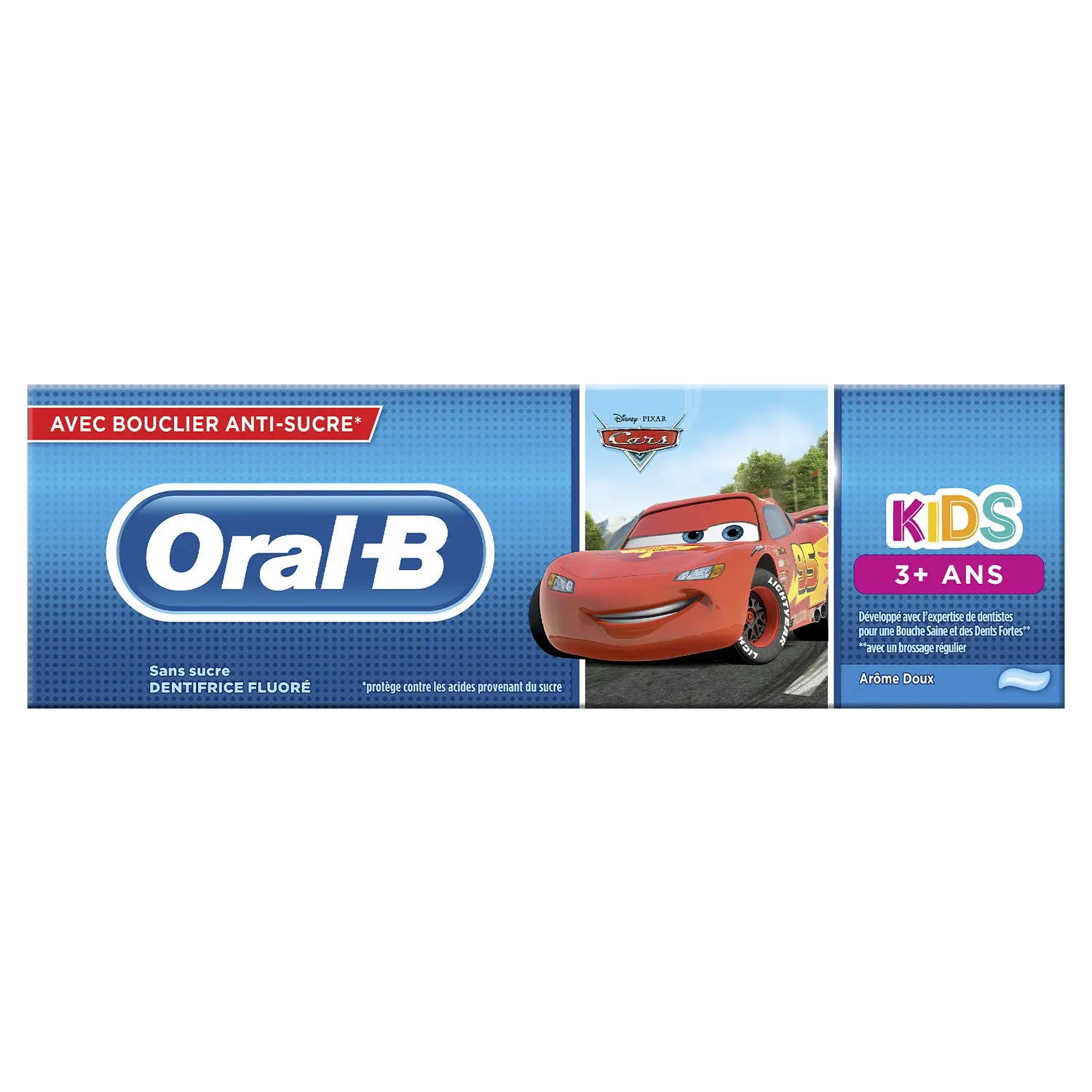 Dentifrice kids 3+ cars 75ml - ORAL-B
