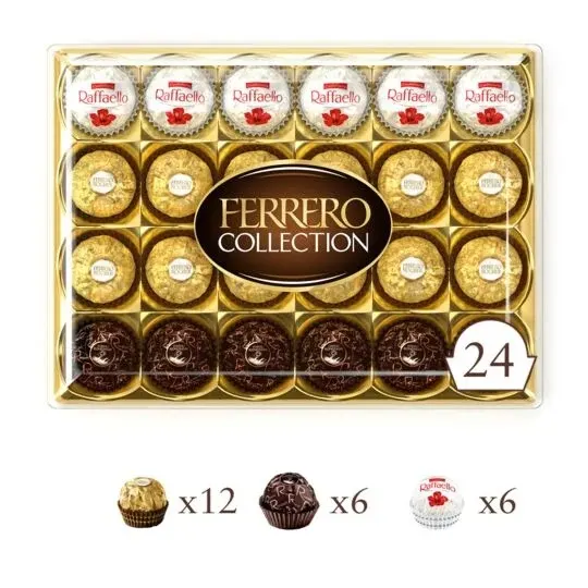 Boîte assortiment de chocolats Collection x24 unités 269g - FERRERO ROCHER