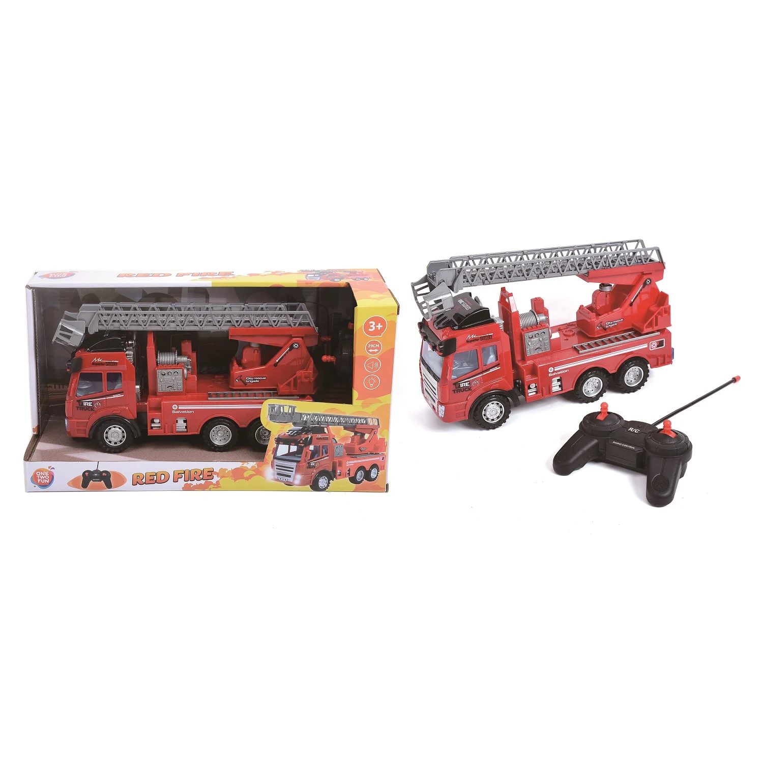 Voiture radiocommandée véhicule de service 29cm - ONE TWO FUN