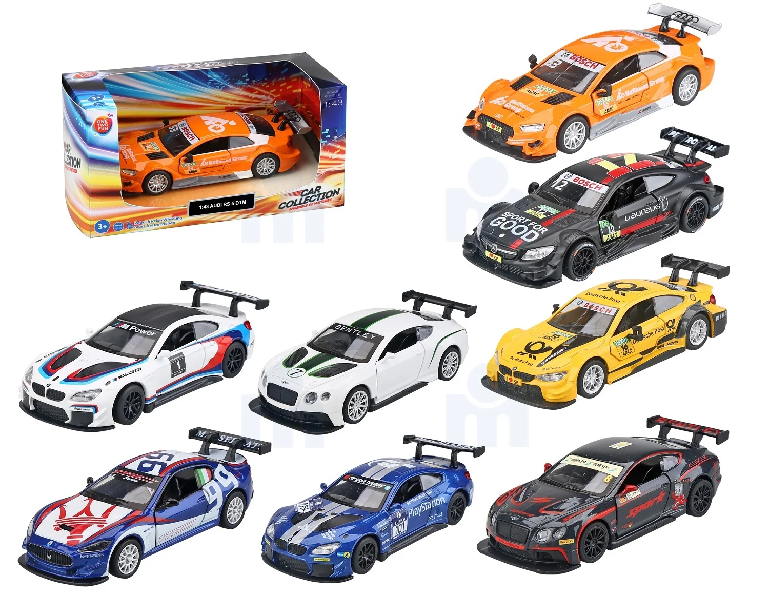 Voiture de course licence en métal diecast 1:43