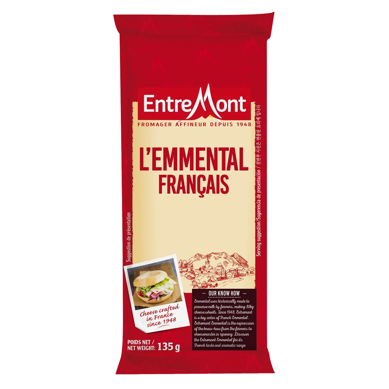 Fromage Emmental portion 135g - ENTREMONT