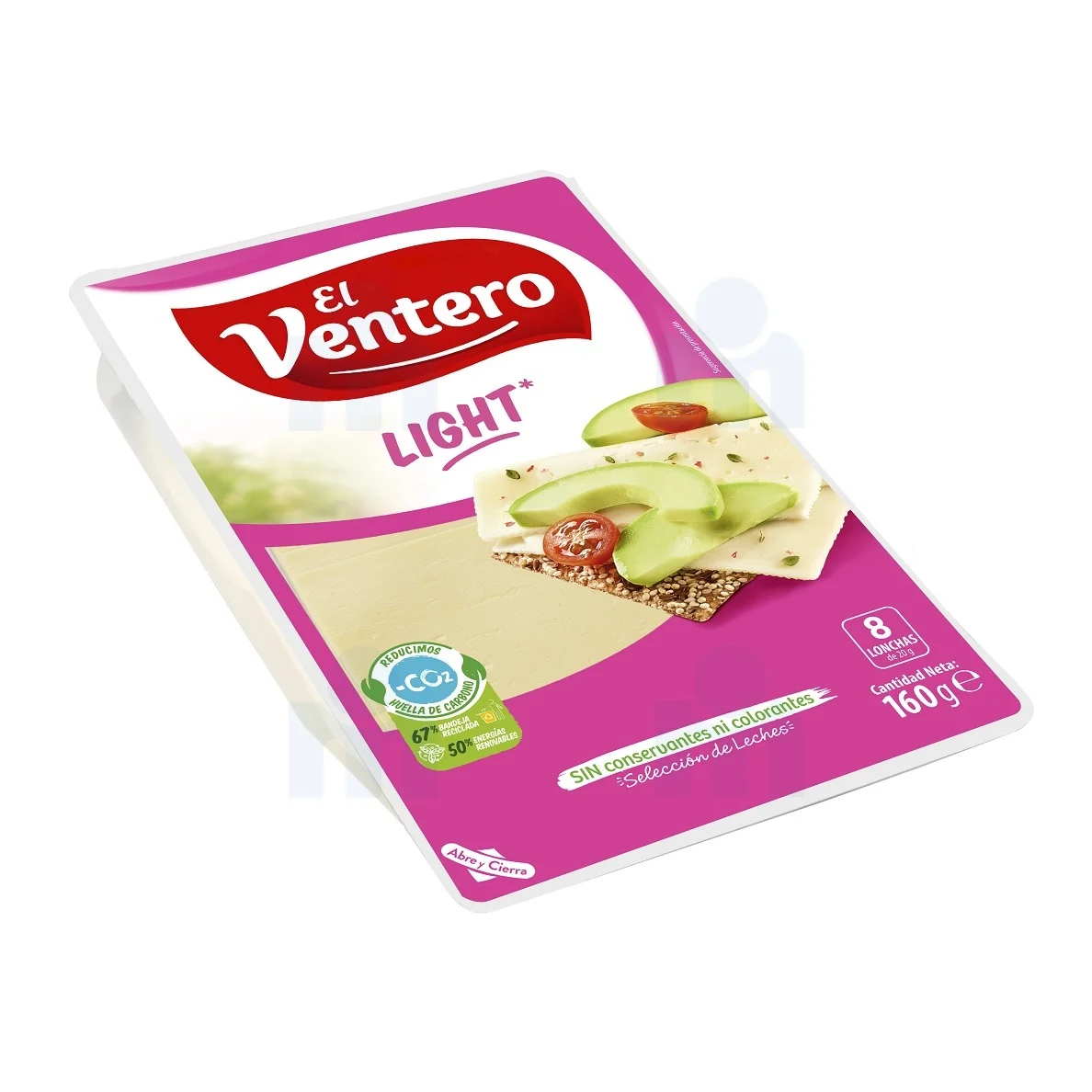 Tranches de fromage tendre sans sel 160g - EL VENTERO 