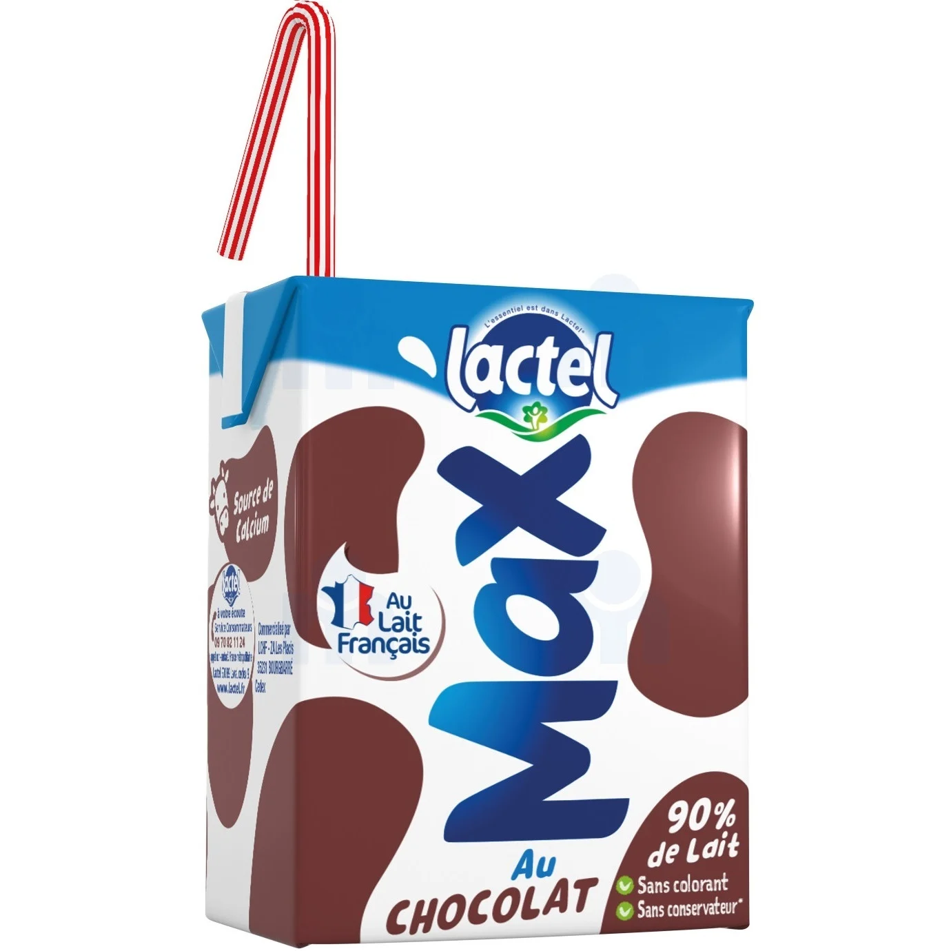 Lait aromatisé au chocolat Max 20cl - LACTEL