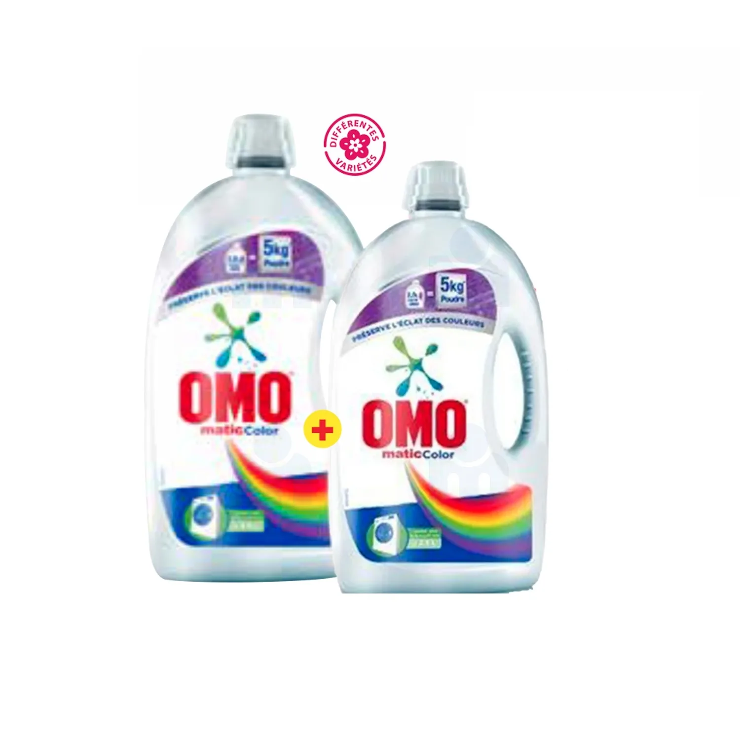 Pack lessive liquide Matic Color 2,5L + 1,75L - OMO