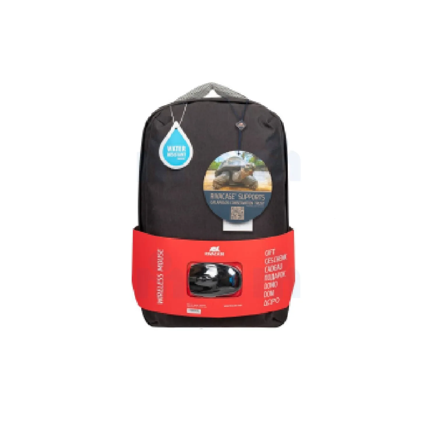 Sac à dos 7563 noir + souris sans fil - RIVACASE 