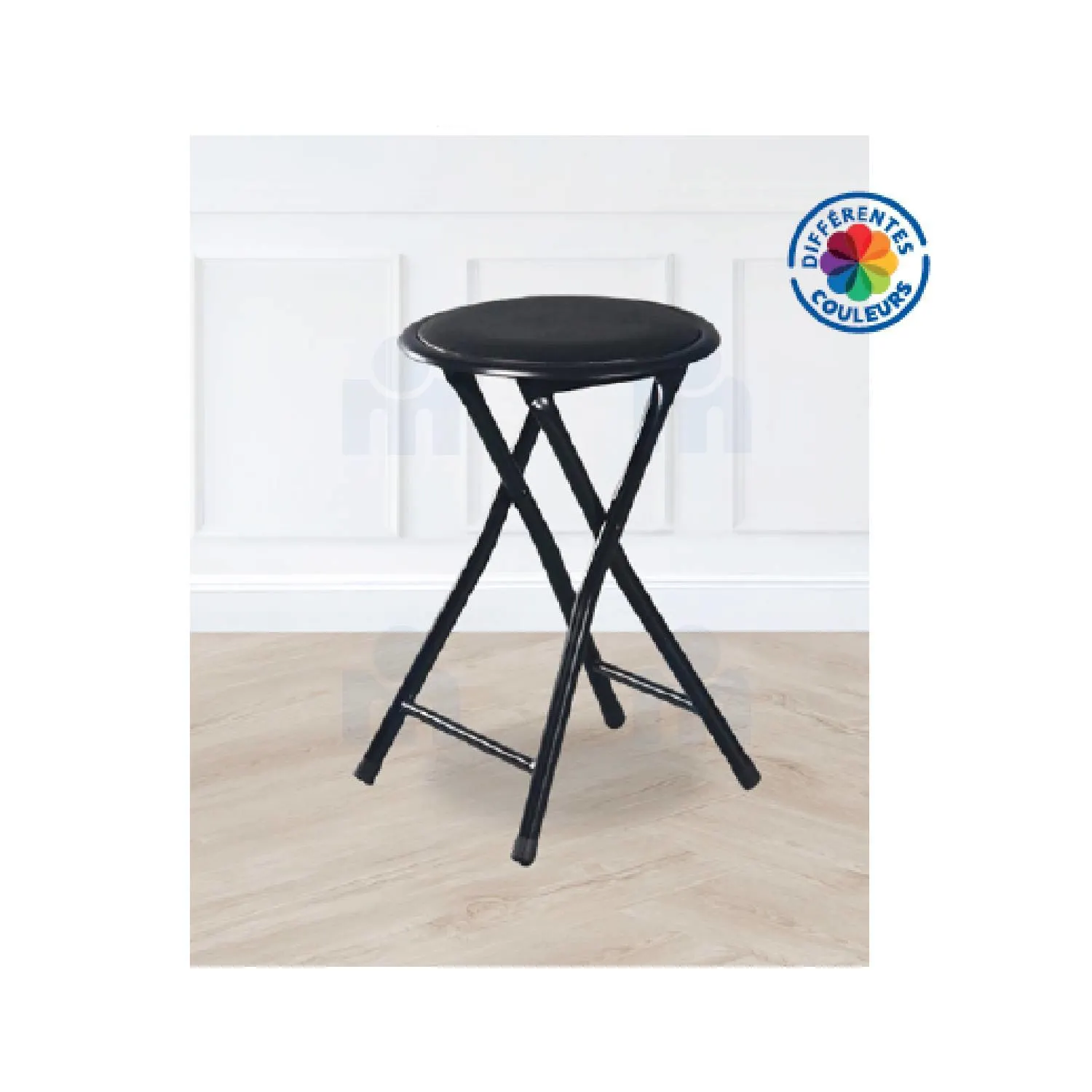 Tabouret pliable couleurs 30x30x45cm