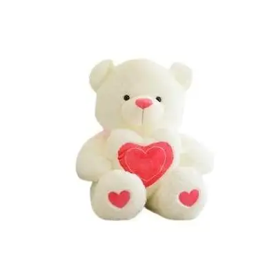 Ours en peluche avec cœur 50cm - ONE TWO FUN