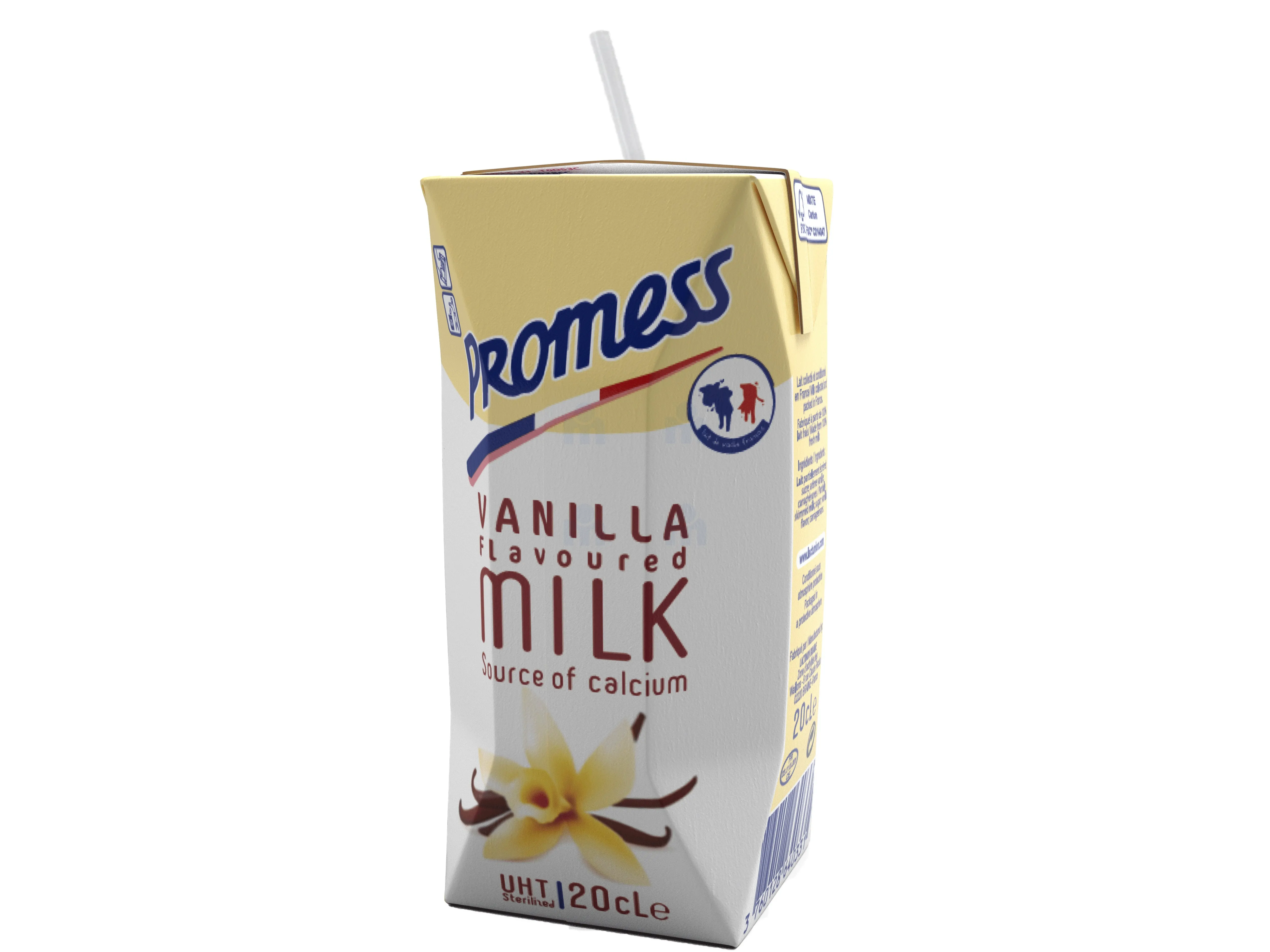 Lait aromatisé vanille stérilisé UHT 20cl - PROMESS 