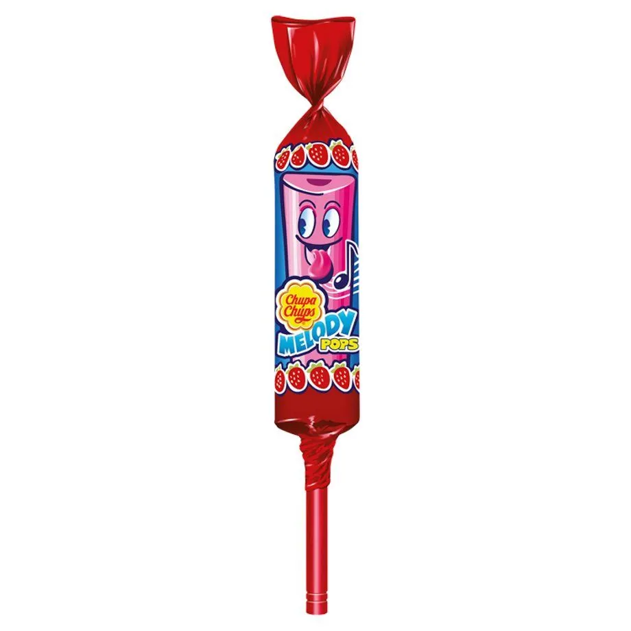 Sucette saveur fraise Melody Pops 15g - CHUPA CHUPS