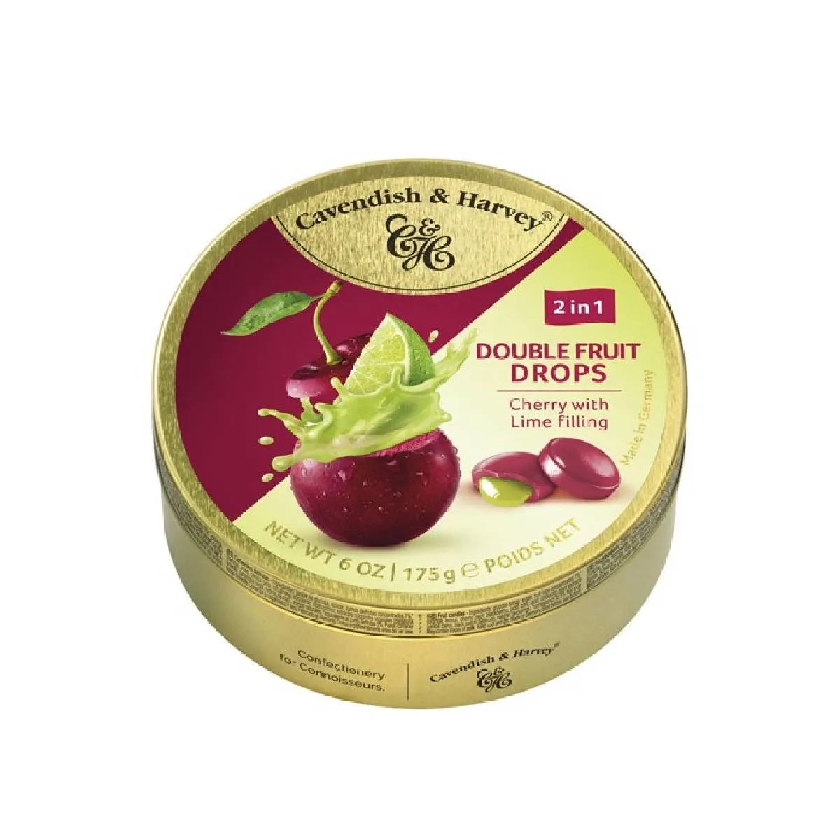 Bonbons aux cerises fourrés au citron vert 175g - CAVENDISH & HAVERY 