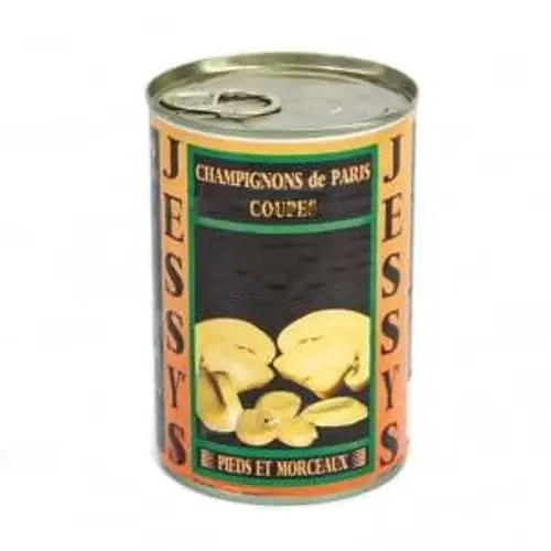Champignons de paris coupés 425g - JESSY'S