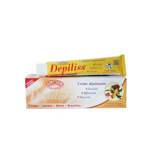 Crème dépilatoire à l’huile d’argan et au beurre de karité 50ml - DEPILISS