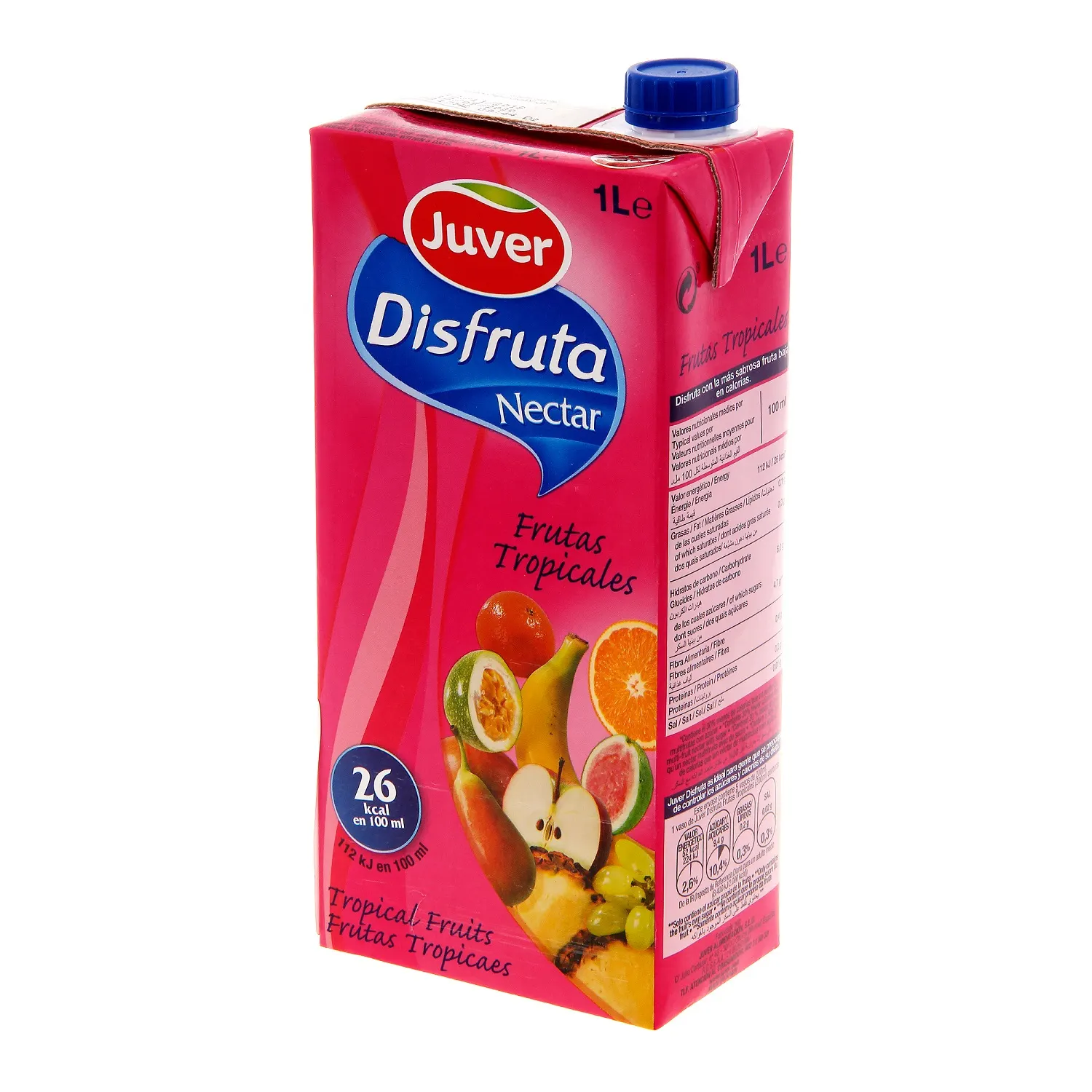 Juver Disfruta jus de fruits tropicaux sans sucres ajoutés 1L