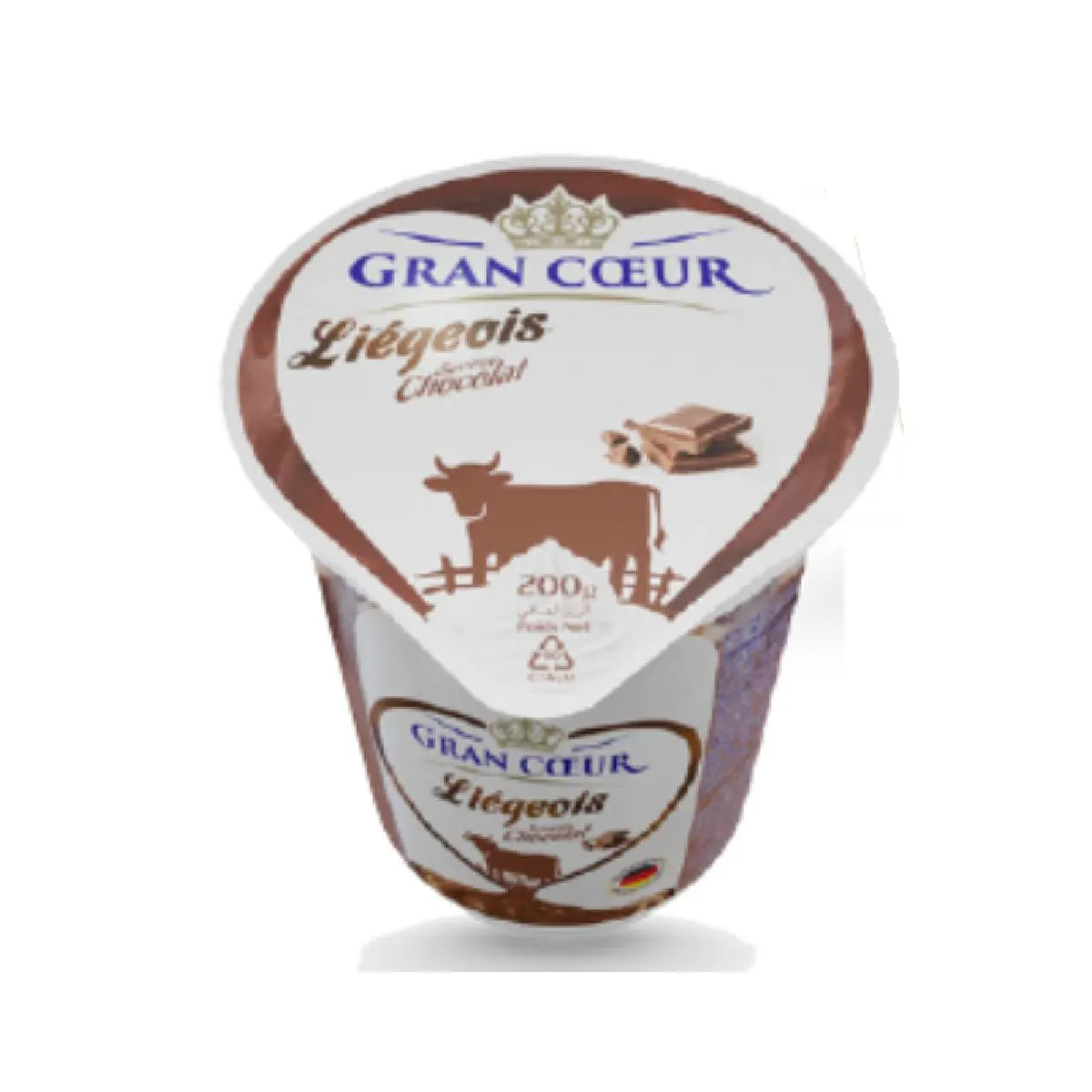 Dessert chocolat Liégeois 200g - GRAN CŒUR