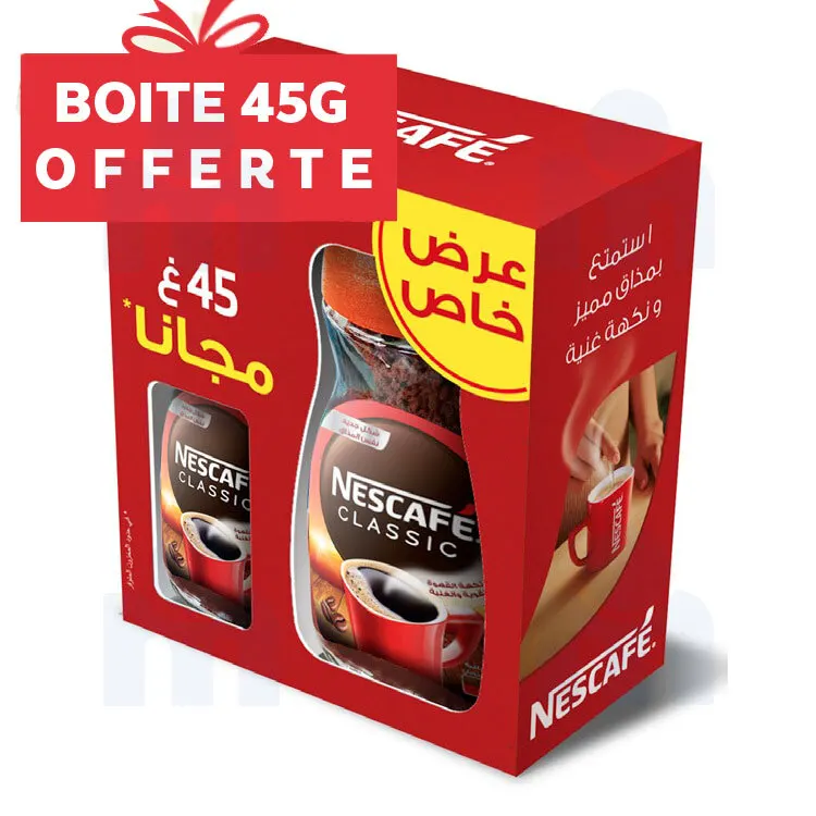 Café soluble 190g + Boîte de 45g offerte - NESCAFÉ
