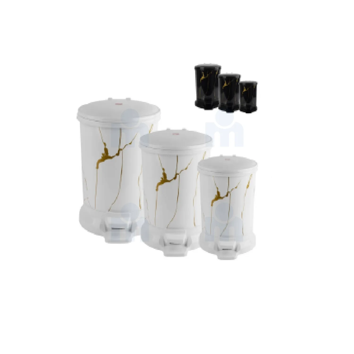 Poubelle à pédale décorée 10L 