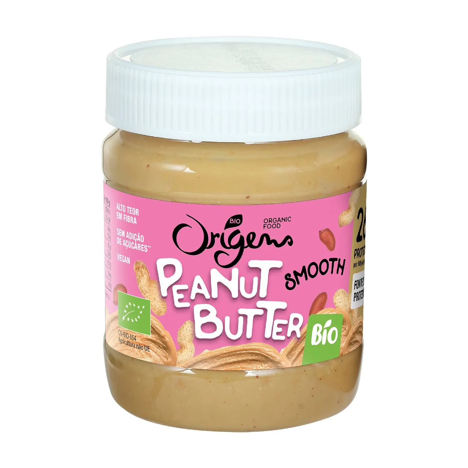 Beurre de cacahuètes Smooth bio sans morceaux 340g - ORIGENS BIO