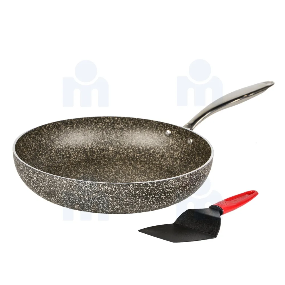 Poêle granite 28cm inox Moulaty - LAMACOM