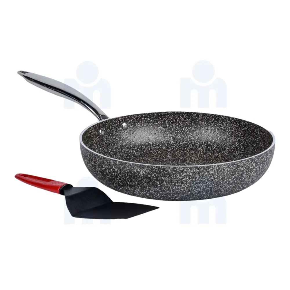 Poêle granite 26cm inox Moulaty - LAMACOM
