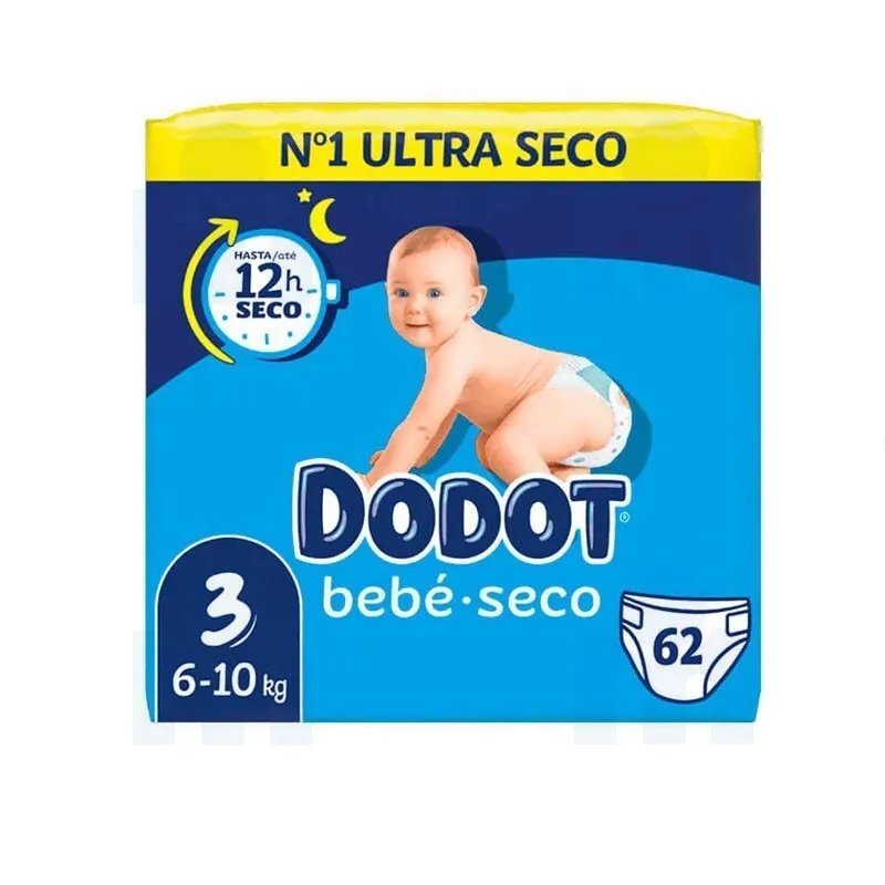 Couches Taille 3 (6-10kg) x62 unités - DODOT