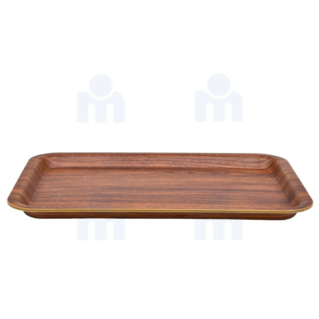 Plateau moyen modèle en mélamine effet bois