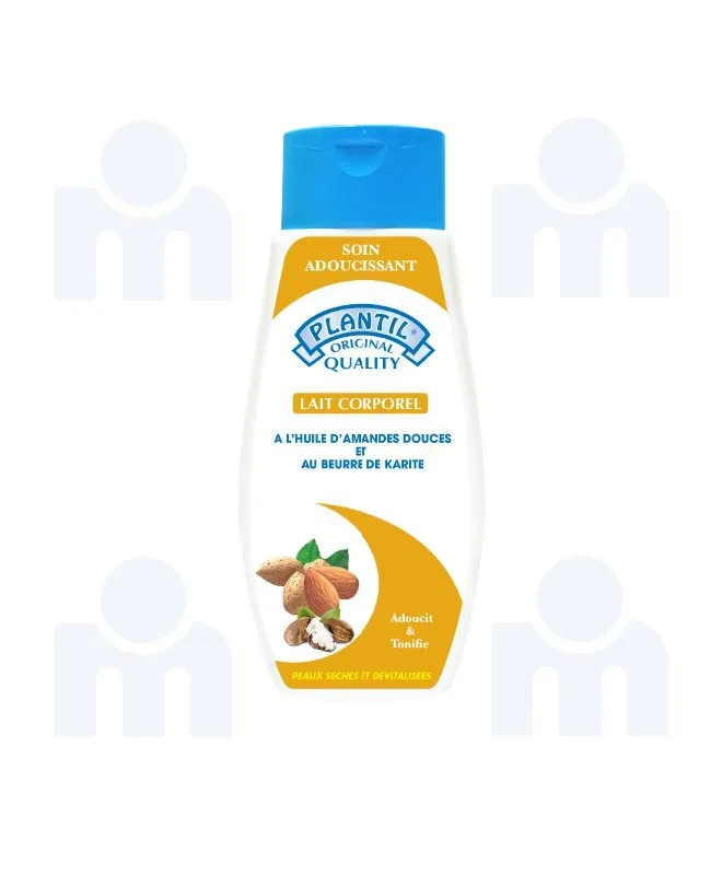Lait corporel à l’huile d’amandes et beurre de Karité 250ml - PLANTIL