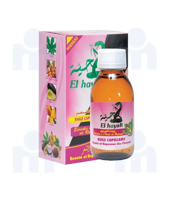 Huile capillaire beauté et repousse des cheveux 125ml - EL HAYAH